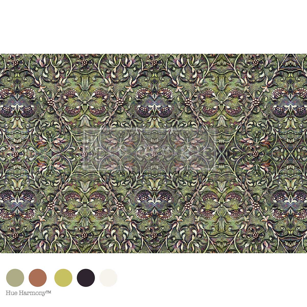 Moss Bound Symmetry | 19.5" x 30" | Decoupage Fiber Paper | Redesign with Prima
