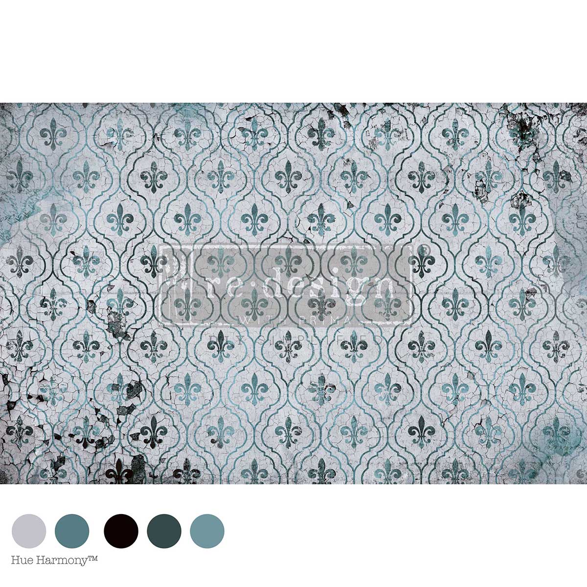 Fossilized Versailles | 19.5" x 30" | Decoupage Fiber Paper | Redesign with Prima