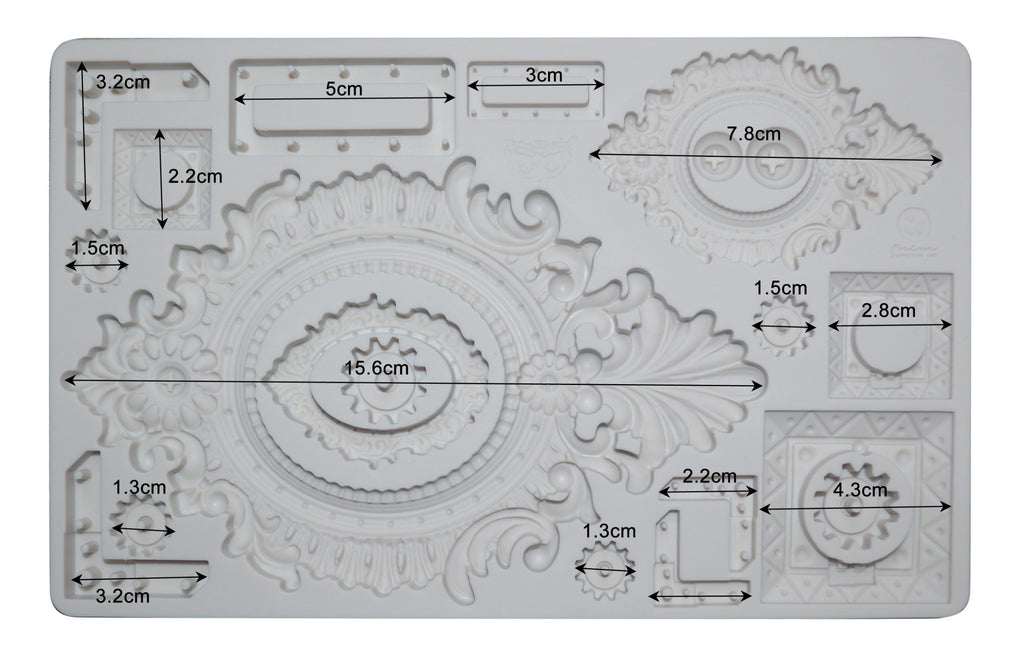 Grungy Frames - Resin Mould 5"x8"
