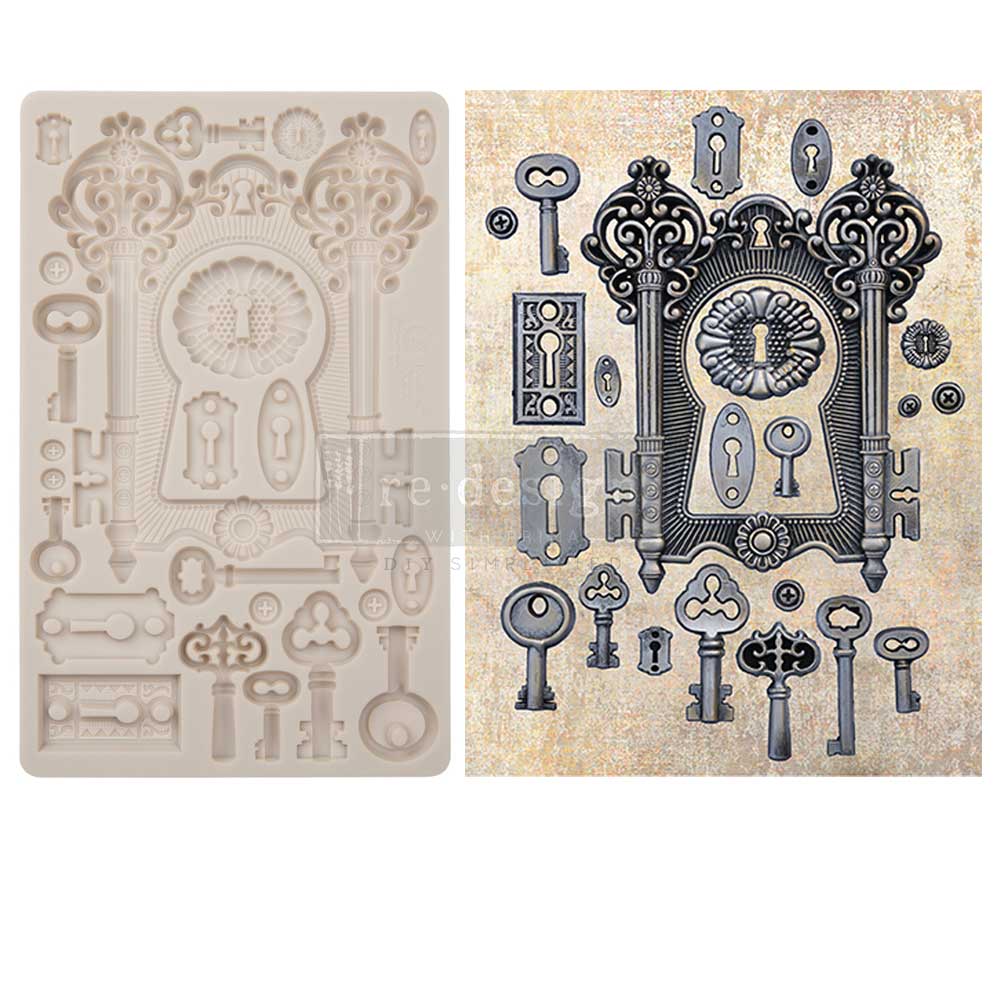 Locks and Keys - Resin Mould 5"x8"