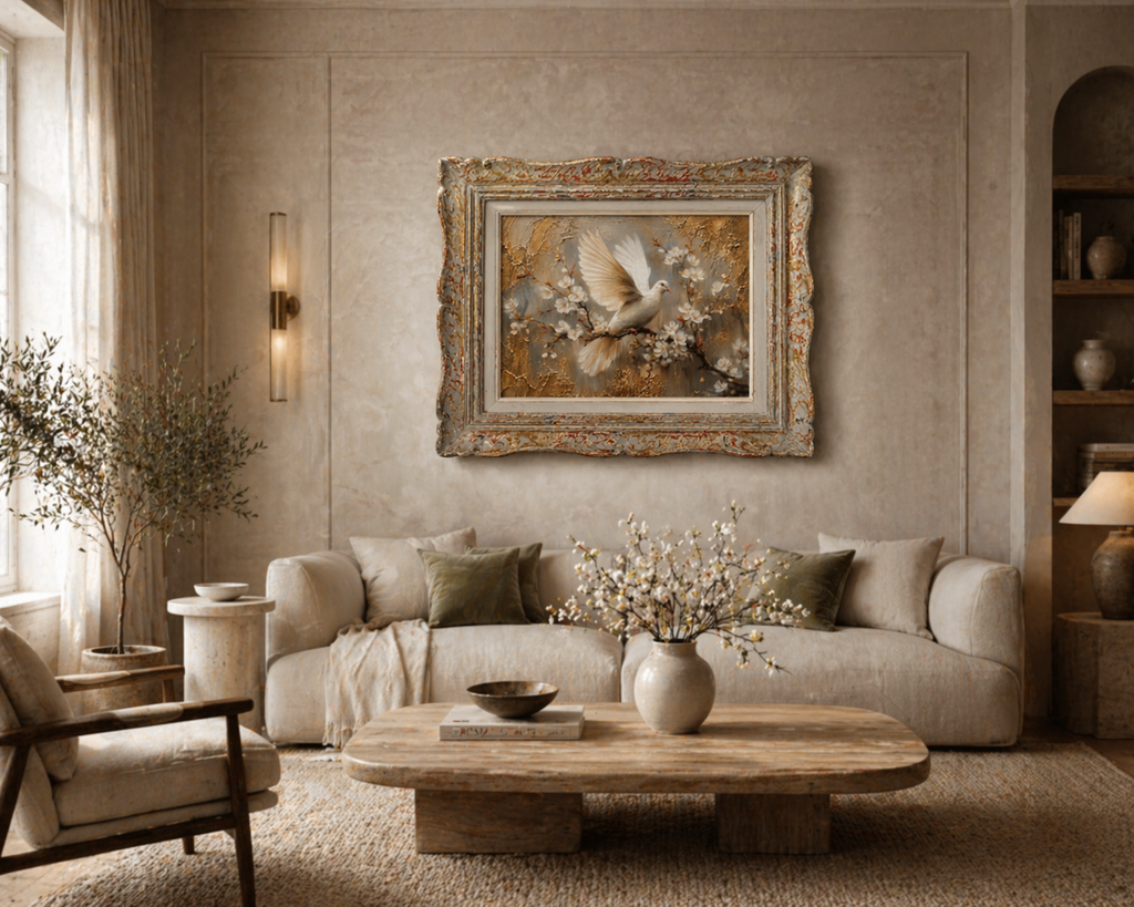 Alabaster Grace | A1 23.4"x33.1" | Decoupage Fiber Paper | Kacha x Redesign with Prima