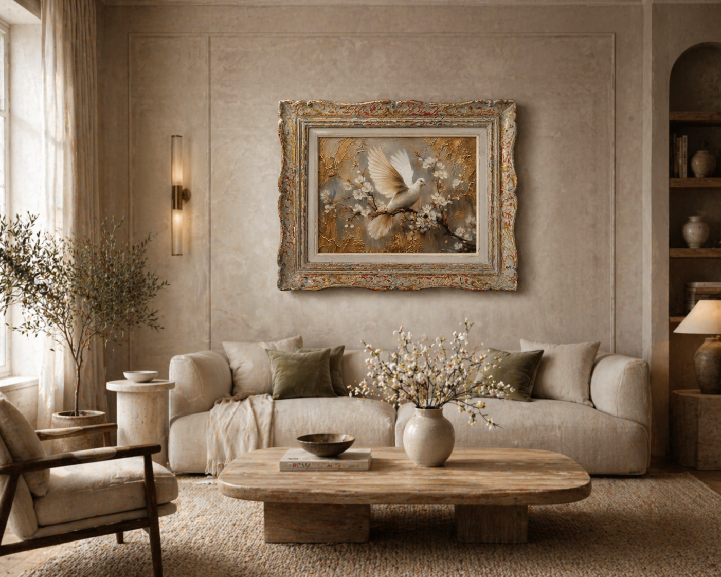Alabaster Grace | A1 23.4"x33.1" | Decoupage Fiber Paper | Kacha x Redesign with Prima
