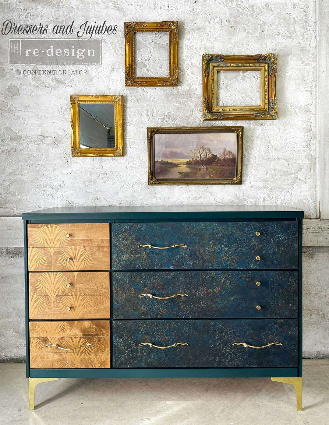 Aged Patina | A1 23.4" x 33.1" | Decoupage Fiber Paper | Redesign with Prima