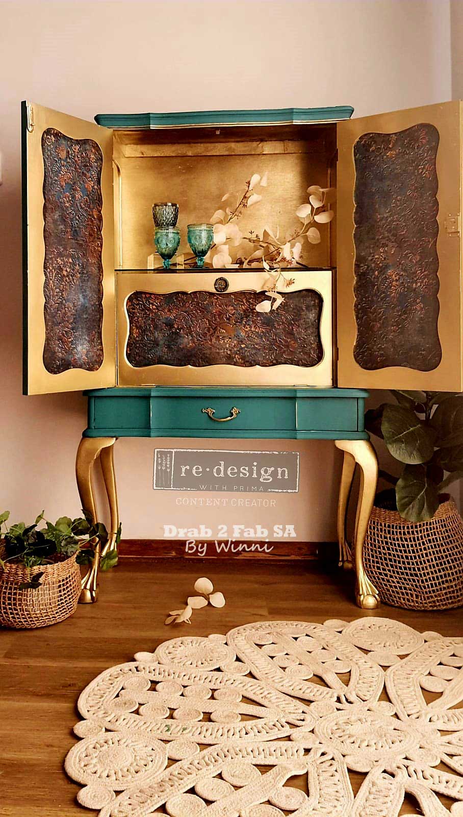 Aged Patina | A1 23.4" x 33.1" | Decoupage Fiber Paper | Redesign with Prima