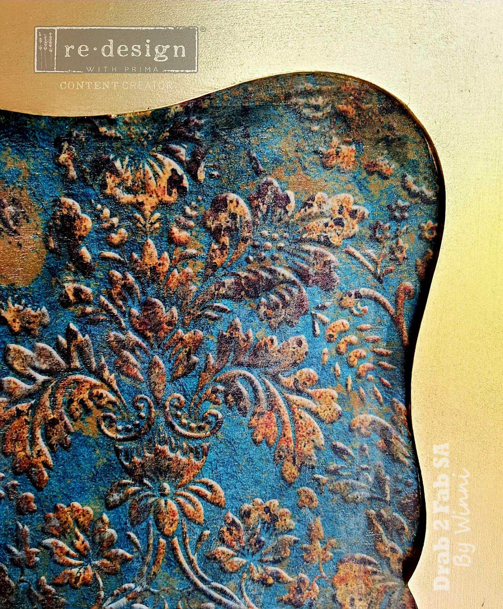 Aged Patina | A1 23.4" x 33.1" | Decoupage Fiber Paper | Redesign with Prima