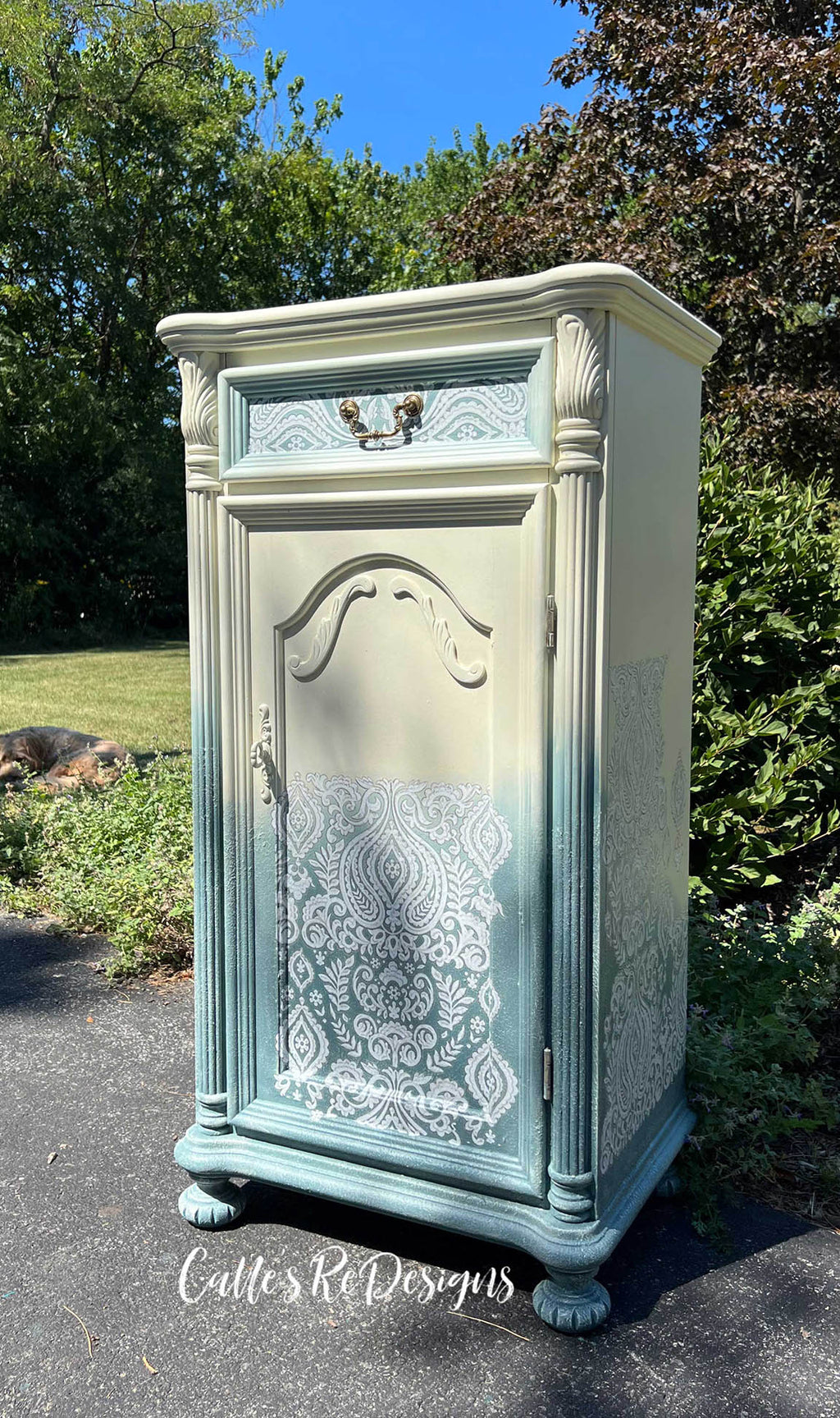 White Engraving | Large Decor Transfer | 24" x 35" (Cut into 3 Sheets) | Redesign with Prima