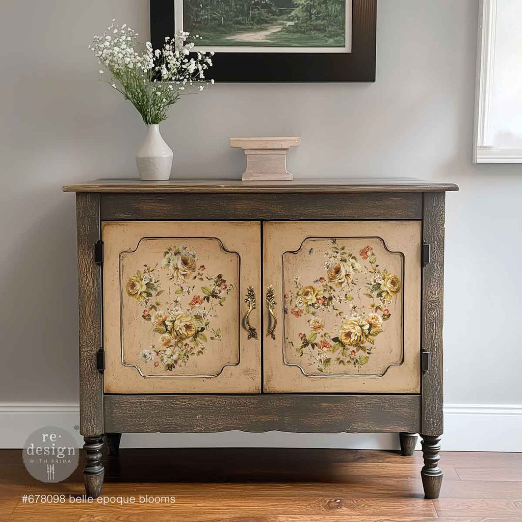 Belle Époque Blooms | 8.5"x11" | Middy Decor Transfer | Redesign with Prima
