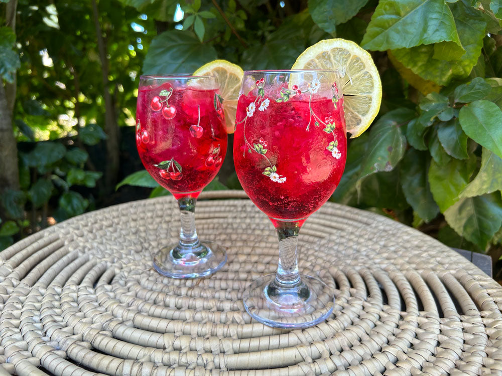 Daisy Cherry Delight | Luxe Transfers | Redesign With Prima | Rub on Transfers | Arts & Crafts | 2 sheets, 3.25″x11.5″ Redesign with Prima