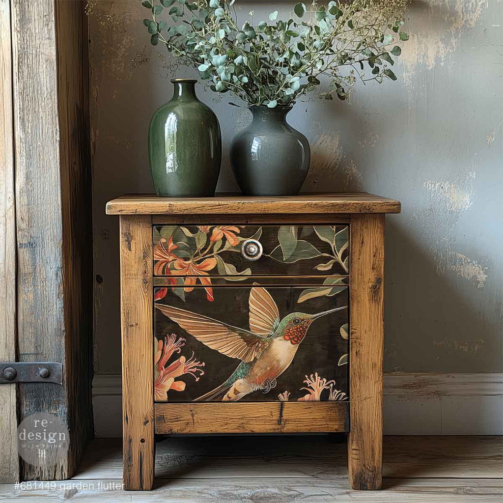 Garden Flutter | A3 11.7"x16.5" | Decoupage Fiber Paper | Redesign with Prima