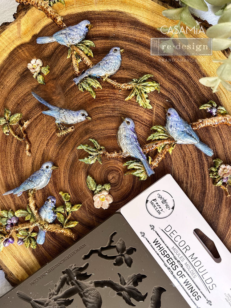 Whispers Of Wings - Resin Mould 5"x8" Redesign with Prima