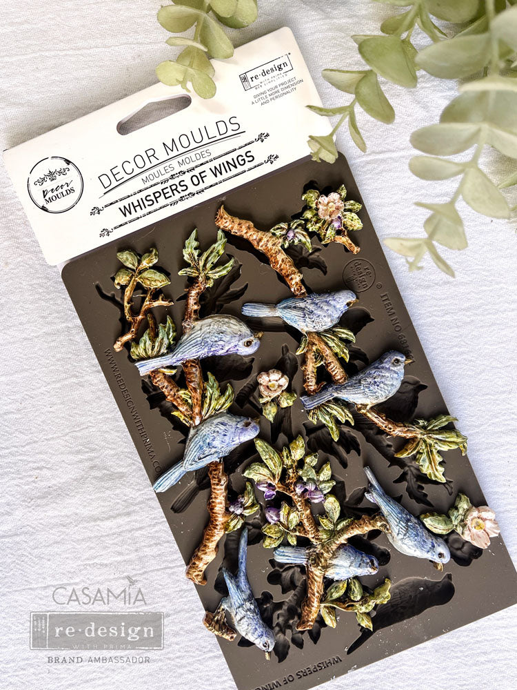 Whispers Of Wings - Resin Mould 5"x8" Redesign with Prima