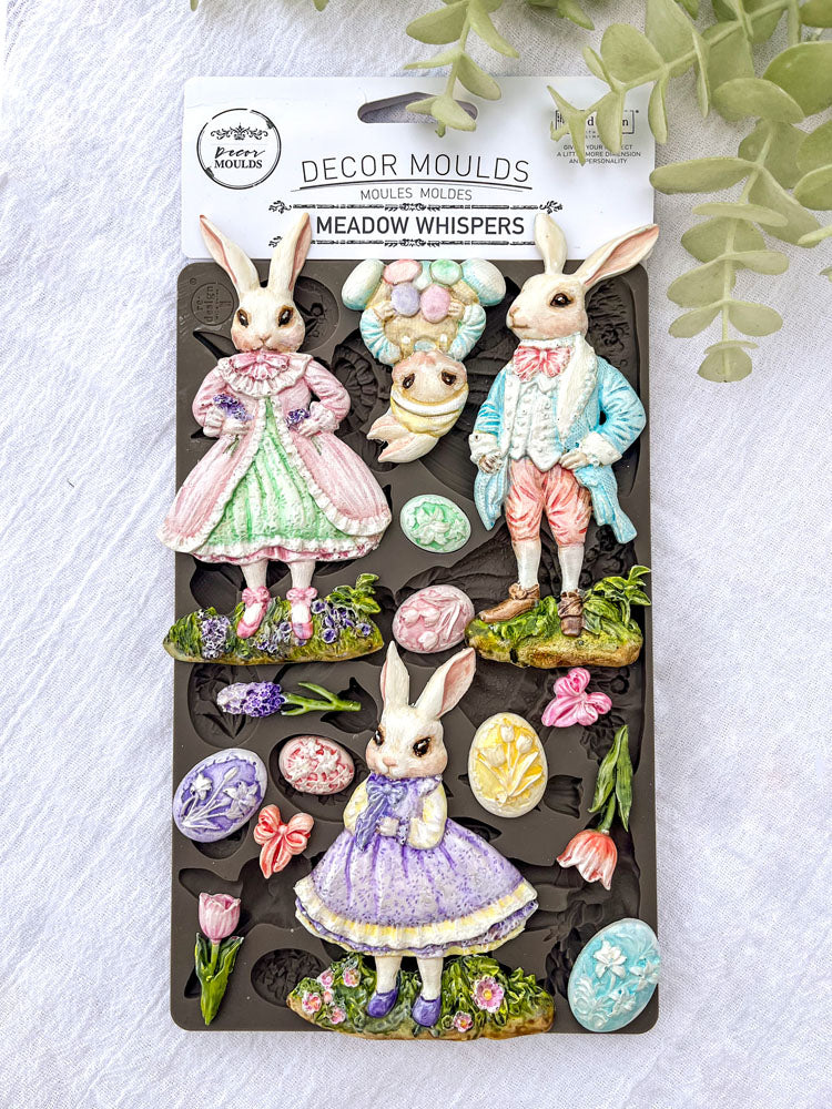 Meadow Whispers - Resin Mould 5"x8" Redesign with Prima