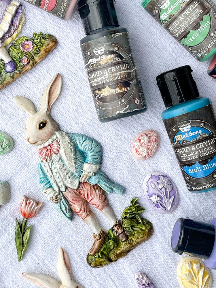 Meadow Whispers - Resin Mould 5"x8" Redesign with Prima