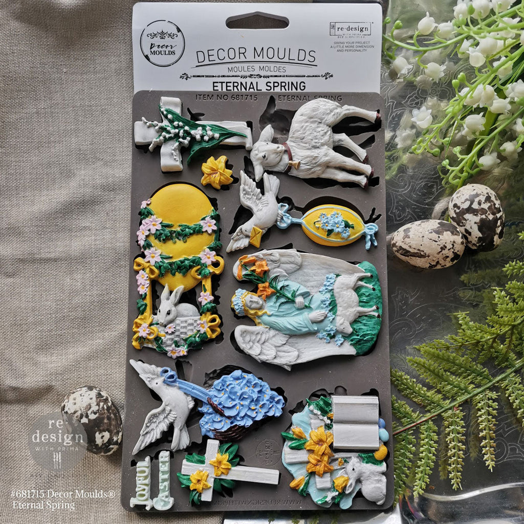 Eternal Spring - Resin Mould 5"x8" Redesign with Prima