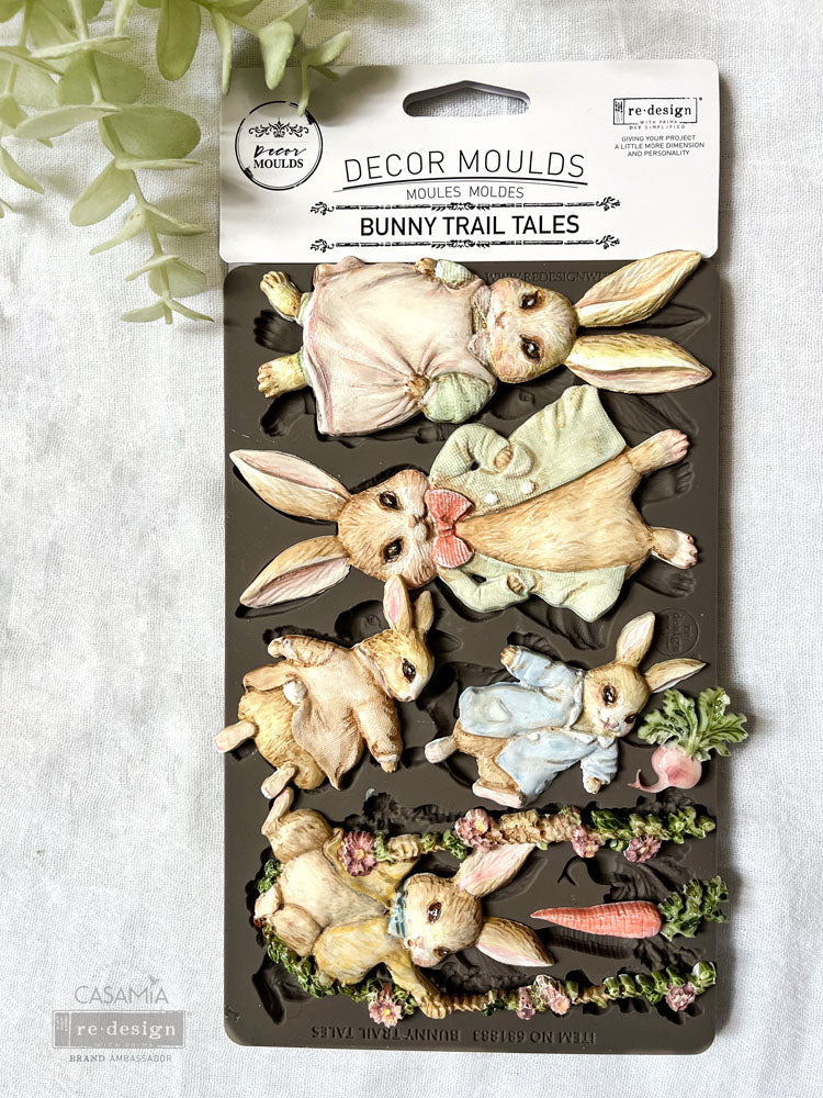 Bunny Trail Tales - Resin Mould 5"x8" Redesign with Prima