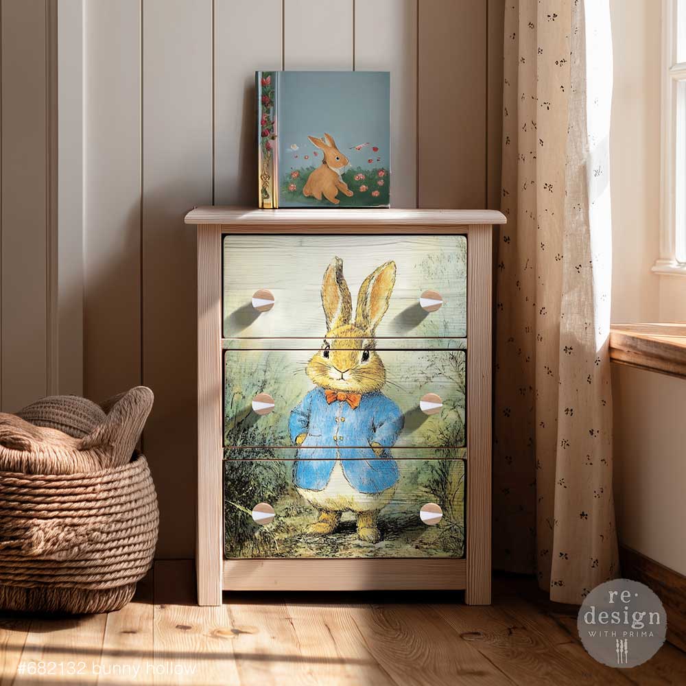 Bunny Hollow | A3 Decoupage Paper | Furniture | Arts & Crafts | Redesign with Prima