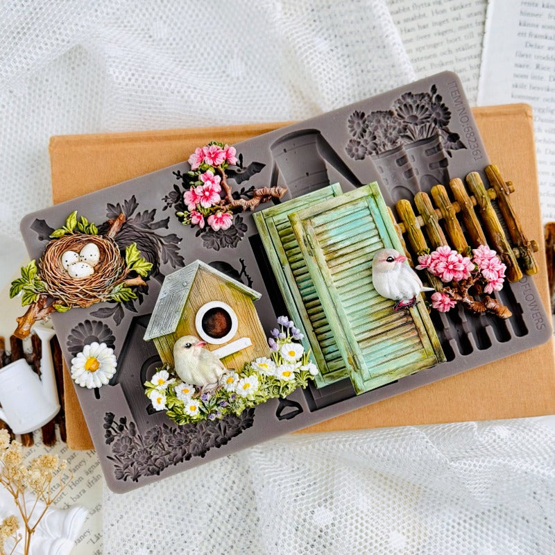 Spring Tales | 5"x8"x8mm | Decor Mould | Redesign with Prima