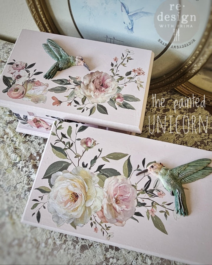Blush Reverie | 3 Sheets 8.5" x 11" | Middy Decor Transfer | Redesign with Prima