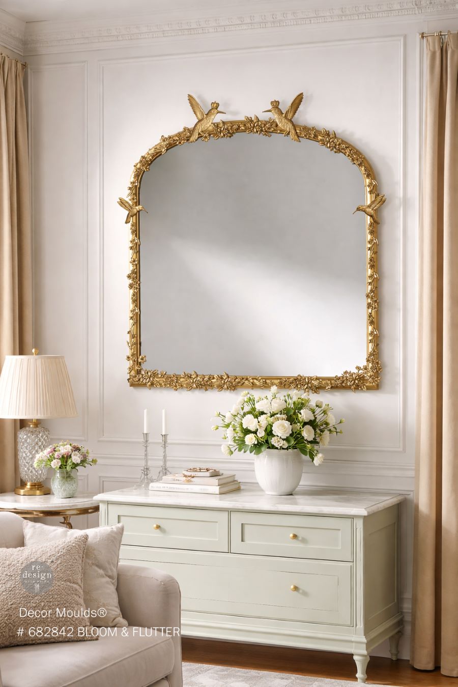 Bloom & Flutter | 5"x10"x8mm | Decor Mould | Redesign with Prima