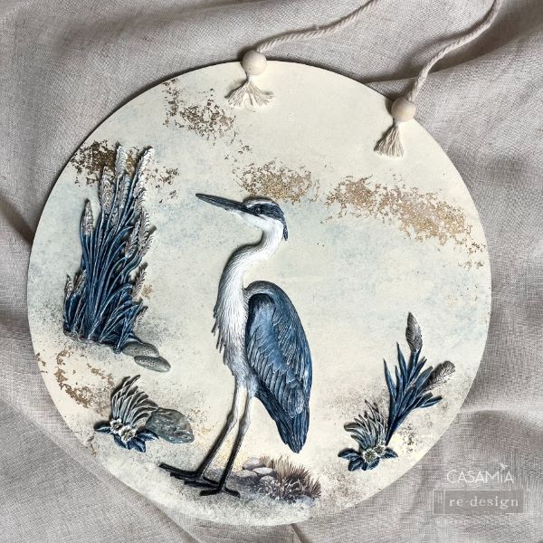 Feathered Stillness | 5"x8"x8mm | Decor Mould | Redesign with Prima