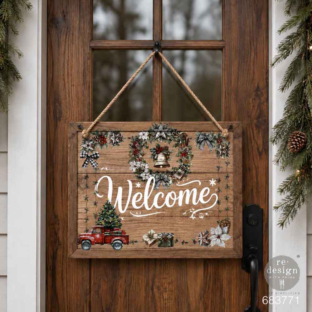 Home For The Holidays | Middy Plus Transfer – 4 Sheets, 8.5" x 11" | ReDesign with Prima | Christmas Farmhouse Decor