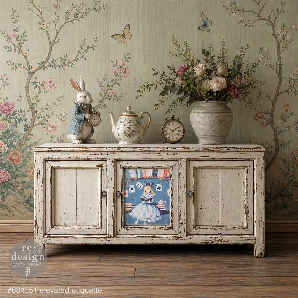 PREORDER | Elevated Etiquette | A2 16.54" x 23.39" | Decoupage Fiber Paper | Redesign with Prima