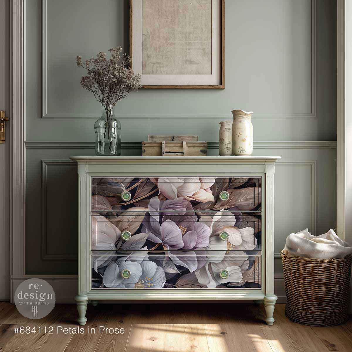 Petals in Prose | 19.5" x 30" | Décor Tissue Paper | Redesign with Prima