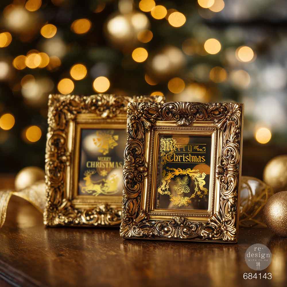 Holiday Heirloom Foil | 2 Sheets 8.5" x 11" | Kacha Middy Foil Transfer | Redesign with Prima