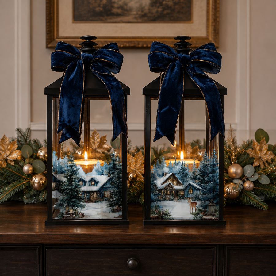 Blue Ridge Winter | Luxe Transfer – 2 Sheets, 3.25" x 11.5" | ReDesign with Prima | Winter Woodland Decor