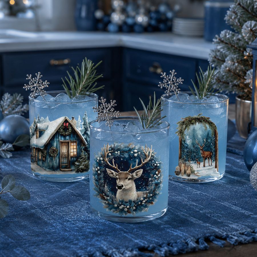 Blue Ridge Winter | Luxe Transfer – 2 Sheets, 3.25" x 11.5" | ReDesign with Prima | Winter Woodland Decor