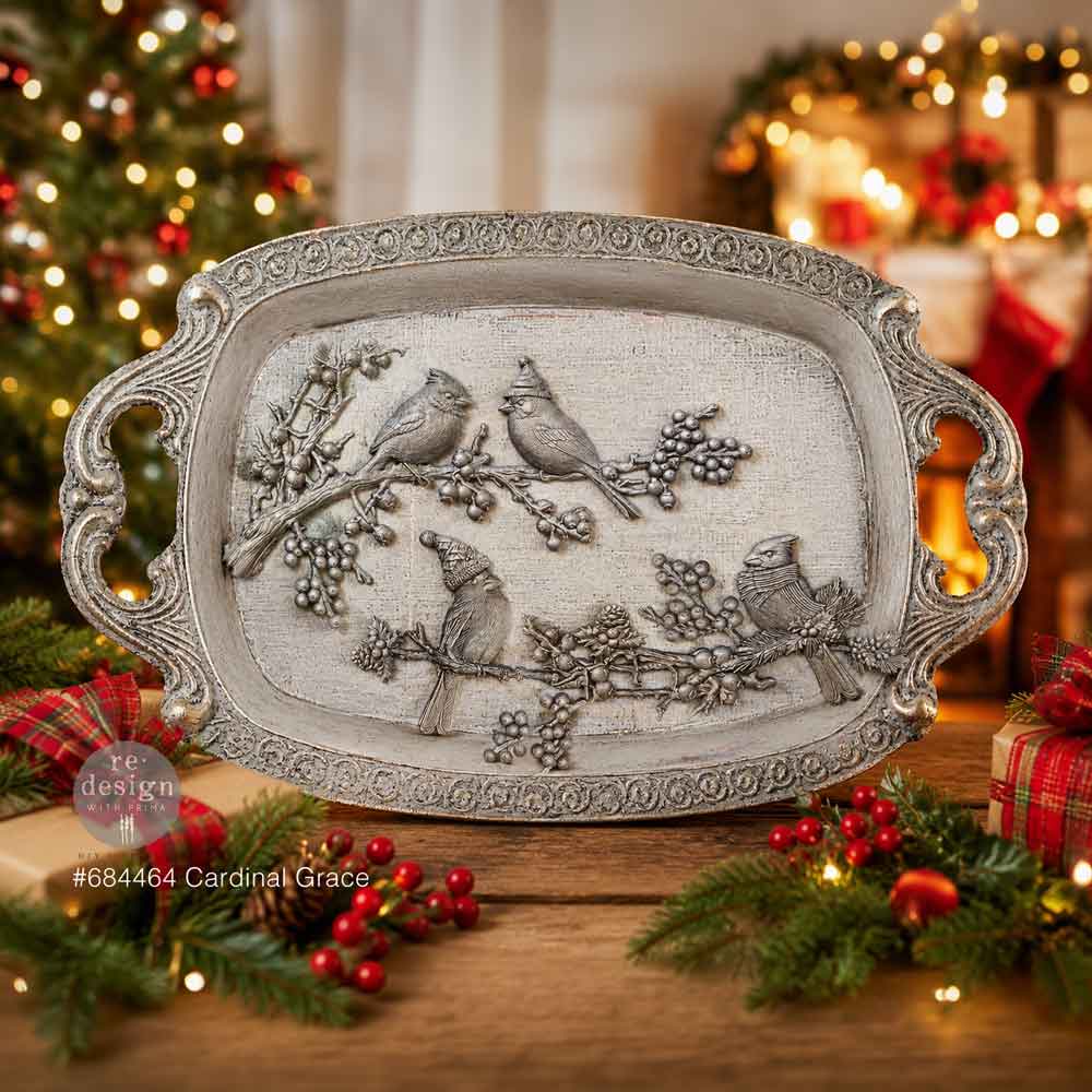 Cardinal Grace | 5" x 8" x 8mm | Décor Mould® | Redesign with Prima