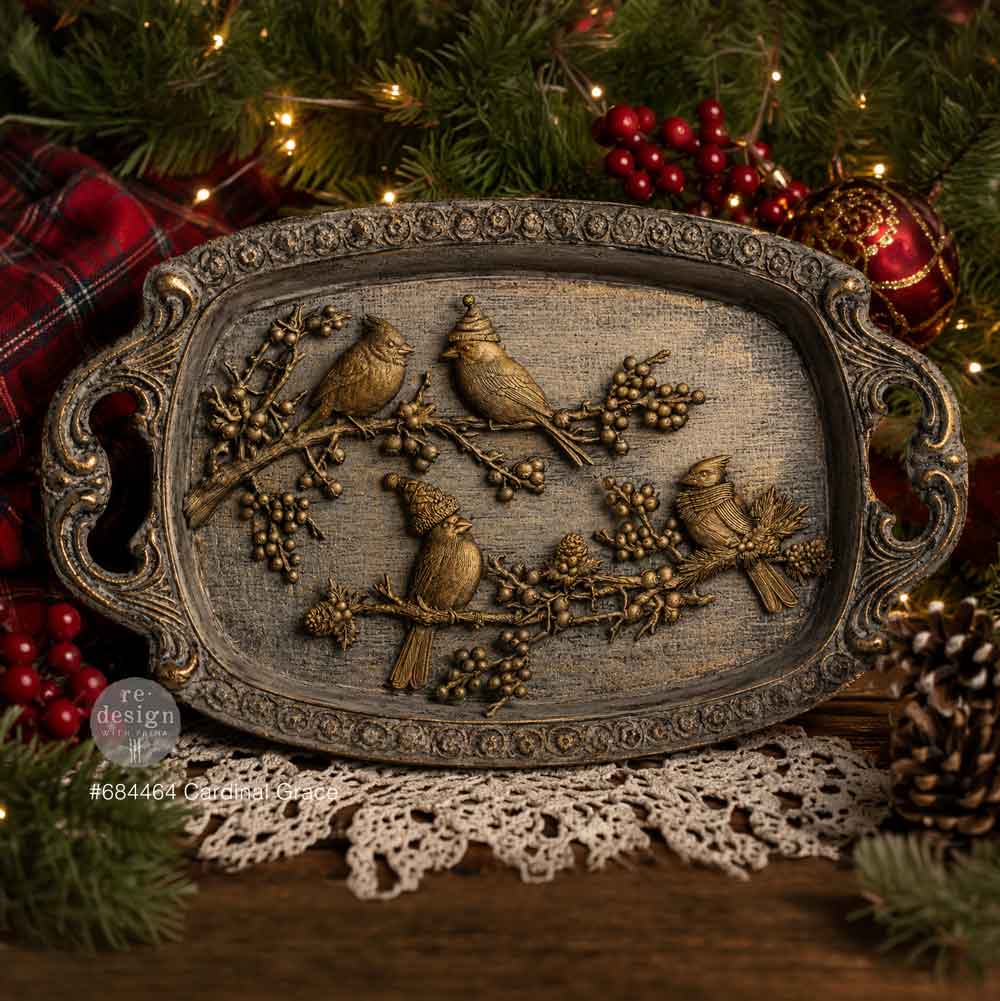 Cardinal Grace | 5" x 8" x 8mm | Décor Mould® | Redesign with Prima