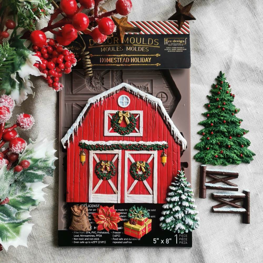 Homestead Holiday | Decor Mould – 5" x 8" x 8mm | ReDesign with Prima | Christmas Barn