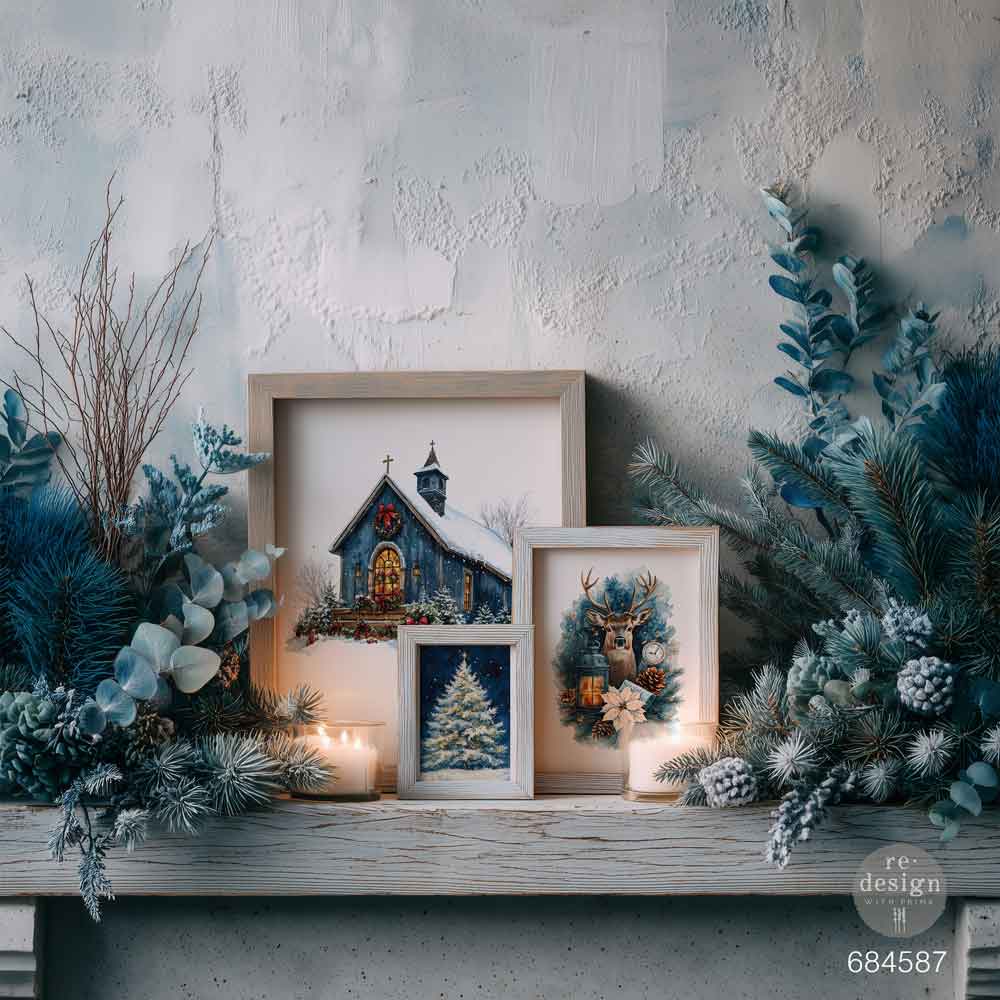 Quiet Country Blue | Middy Plus Transfers® – 4 Sheets, 8.5″ x 11″ Each | ReDesign with Prima