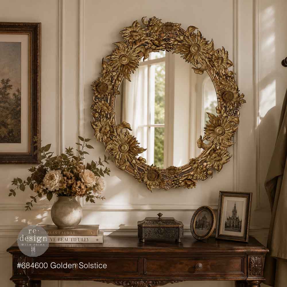 Golden Solstice | 5" x 8" x 8mm | Décor Mould® | Redesign with Prima