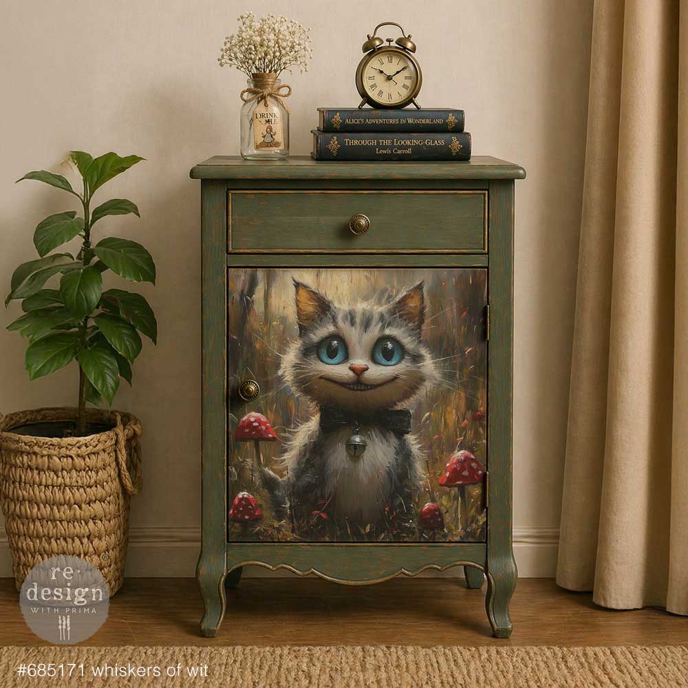 PREORDER | Whiskers of Wit | A3 11.7" x 16.5" | Decoupage Fiber Paper | Redesign with Prima