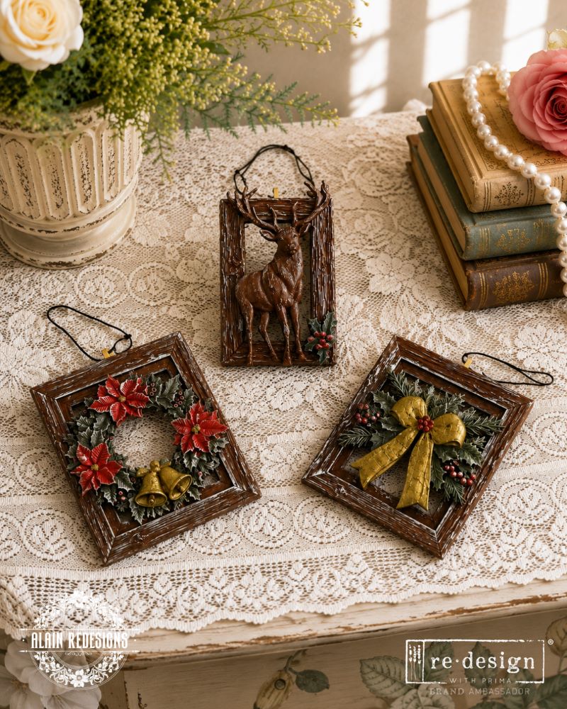 Vintage Timber Christmas | Decor Moulds® – 1 pc, 5″ x 8″ x 8mm | ReDesign with Prima