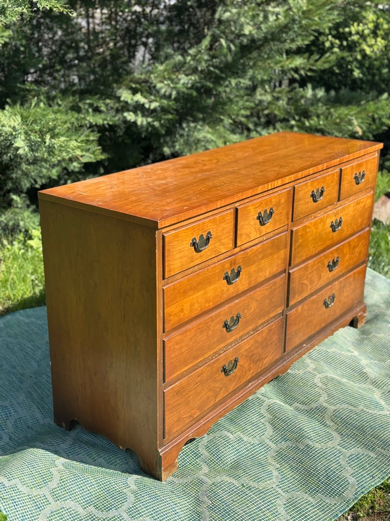 Vintage 6 Drawer Dresser | Wood Dresser | As-Is Ready for Rescue