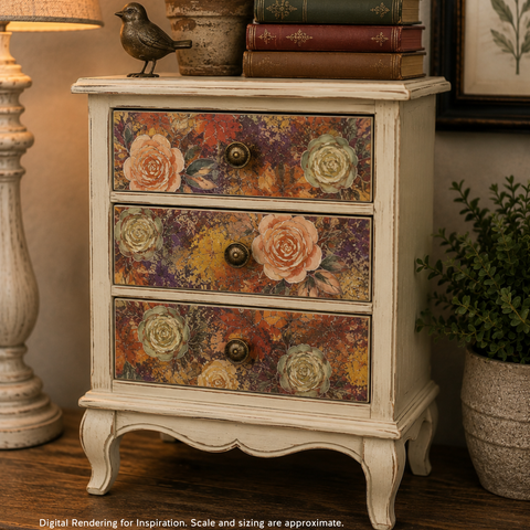 Autumn Garden | A3 Rice Decoupage Paper – 1 Sheet, 11.7" x 16.54" | Dixie Belle