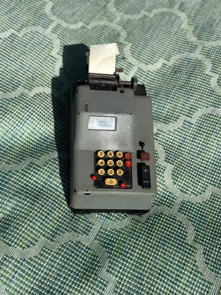 Vintage Lanston Monotype Adding Machine | Printing Calculator | Industrial Office Decor