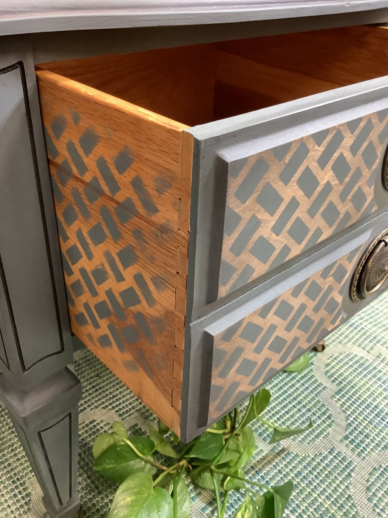 Vintage Cigar Box Accent Table