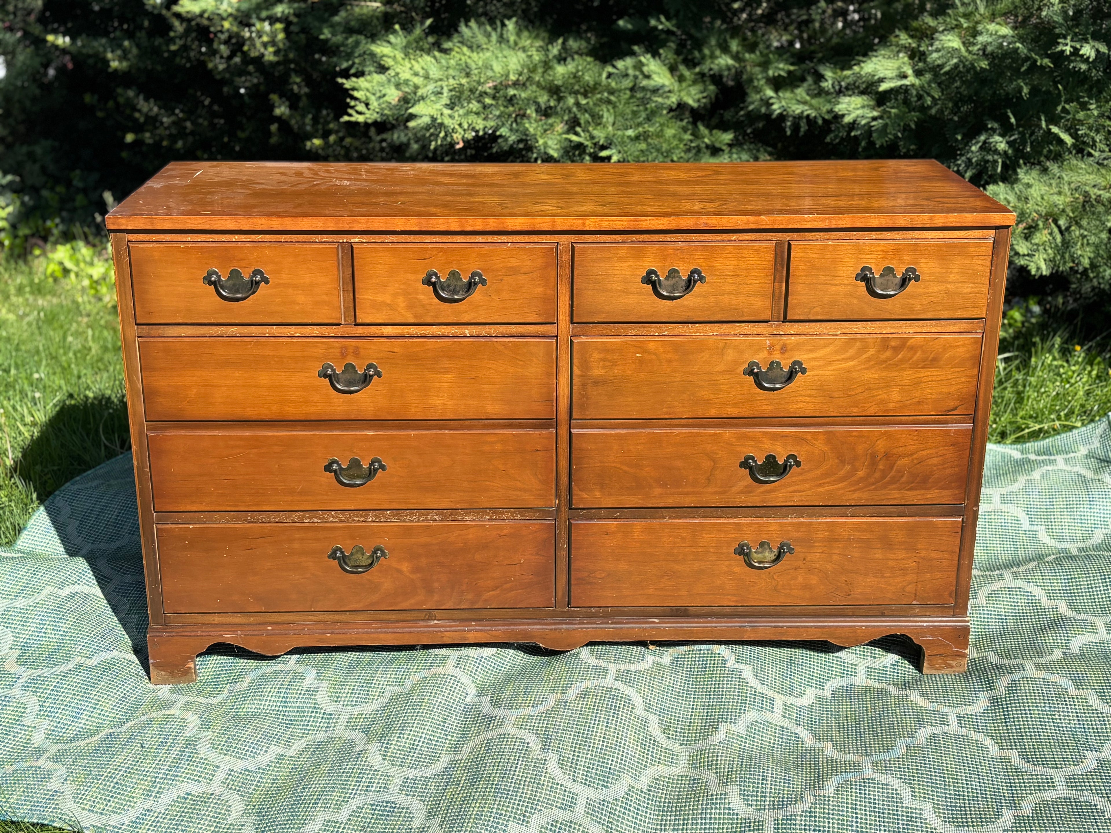 Vintage 6 Drawer Dresser | Wood Dresser