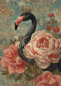 Blackwater Belle | 21"x29" | Decoupage Tissue Paper | Whimsykel Designs