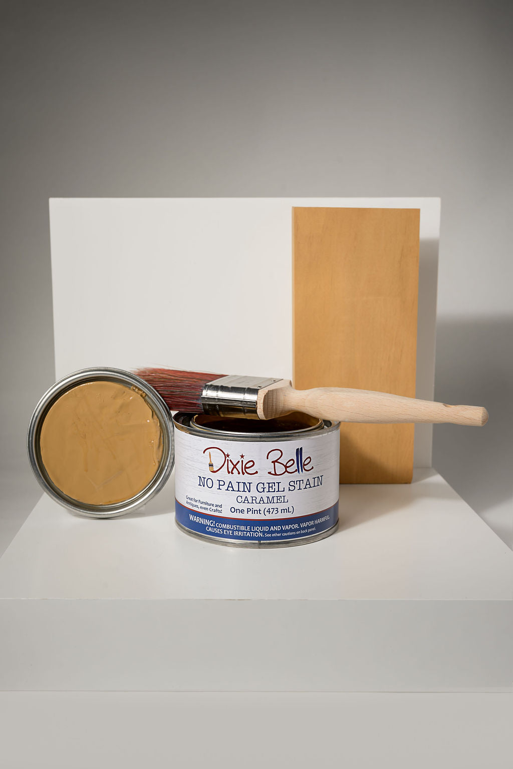 No Pain Gel Stain - Dixie Belle Paint Company - 16oz jar - use on top of existing finish or raw wood
