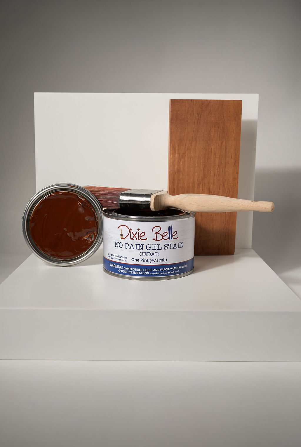 No Pain Gel Stain - Dixie Belle Paint Company - 16oz jar - use on top of existing finish or raw wood