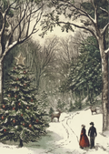 Christmas Stroll | A3 Rice Decoupage Paper – 1 Sheet, 11.7" x 16.54" | Dixie Belle