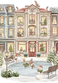 Christmas on Main Street | A3 Rice Decoupage Paper – 1 Sheet, 11.7" x 16.54" | Dixie Belle