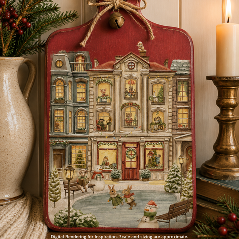 Christmas on Main Street | A3 Rice Decoupage Paper – 1 Sheet, 11.7" x 16.54" | Dixie Belle