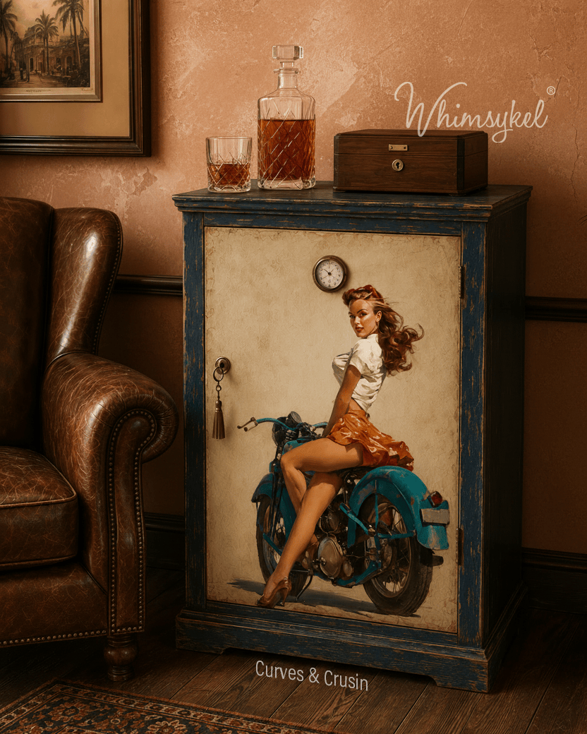 Curves Crusin' | 21"x29" | Decoupage Tissue Paper | Whimsykel Designs