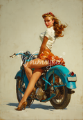 Curves Crusin' | 21"x29" | Decoupage Tissue Paper | Whimsykel Designs